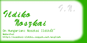 ildiko noszkai business card